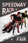 Affiche Moto Vintage Speedway Racing - Antre du Motard