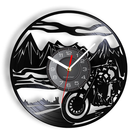 Horloge Murale Moto<br> Montagne - Antre du Motard