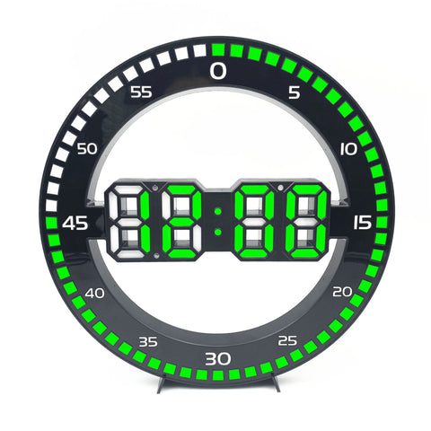 Horloge Murale Moto Chiffres Digitaux Verts - Antre du Motard