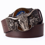 Ceinture Biker Buffle à Cornes 130cm