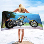 Serviette de Plage Moto Chopper - Antre du Motard