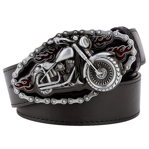 Ceinture Biker Flammes 130cm