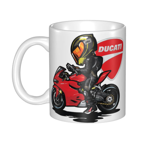 Mug Moto Pilote Ducati Cartoon - Antre du Motard
