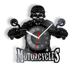 Horloge Murale Moto Biker Skull Default Title