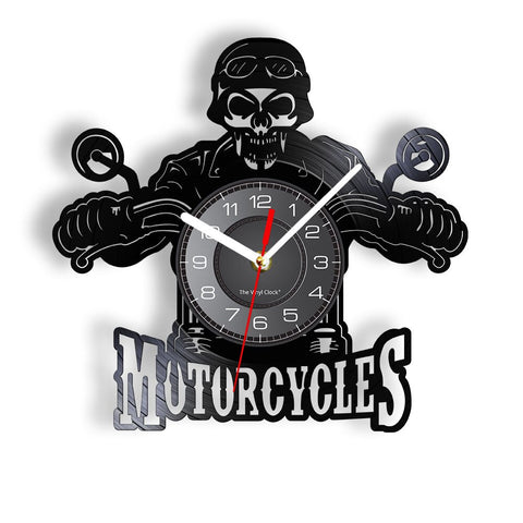 Horloge Murale Moto<br> Biker Skull - Antre du Motard