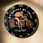 Horloge Murale Moto Jolie Femme