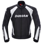 Veste Biker Bandes Blanches (Textile) - Antre du Motard