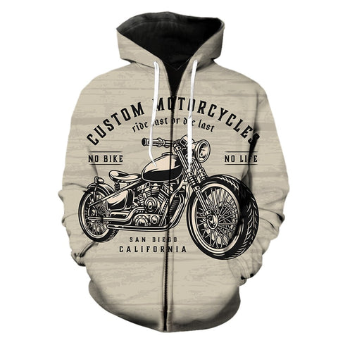 Sweat Biker<br> Moto Custom Vintage - Antre du Motard