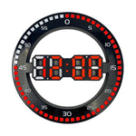 Horloge Murale Moto Affichage Digital Rouge - Antre du Motard