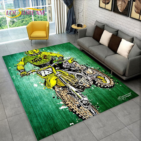 Tapis Moto Cross<br> Acrobatie 230x160cm