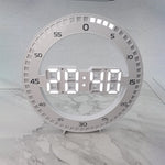 Horloge Murale Moto Digital Full White Default Title