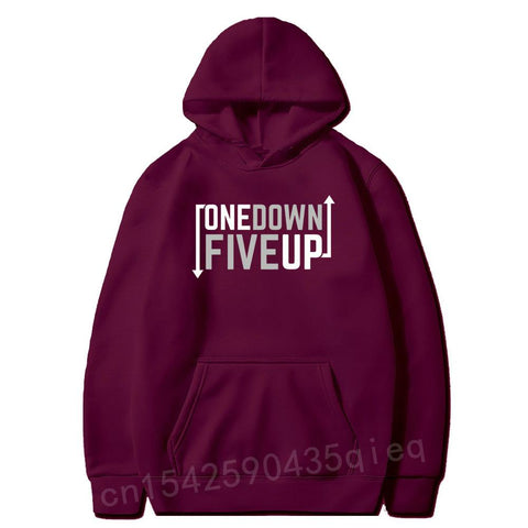 Sweat Biker<br> One Down Five Up couleur Bordeaux - Antre du Motard