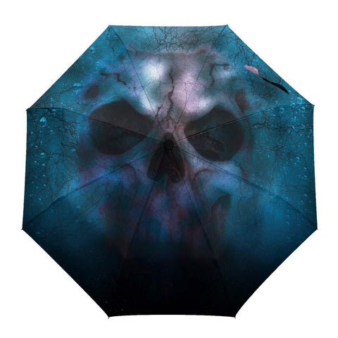 Parapluie Moto<br> Crâne au Regard Envoutant - Antre du Motard