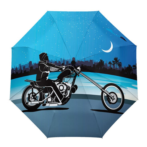 Parapluie Moto<br> Biker en Balade de Nuit - Antre du Motard