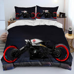 Housse de Couette Moto Chopper Futuriste