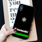 Coque iPhone Moto Flocon de Neige Kawasaki iPhone 14pro max