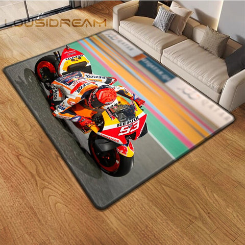 Tapis Moto GP<br> Marquez Pose le Genou 160x230cm