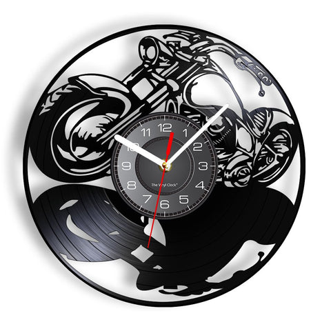 Horloge Murale Moto<br> Style Chopper - Antre du Motard