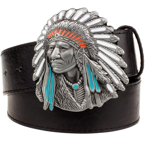 Ceinture Biker<br> Indien à Plumes 130cm