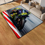 Tapis Moto GP Valentino Rossi en Plein Virage 160x230cm