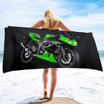 Serviette de Plage Moto Ninja Kawasaki 150x260cm