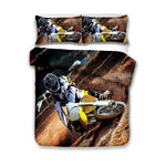 Housse de Couette Moto Cross Virage Difficile