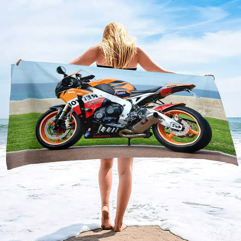 Serviette de Plage Moto Honda Covering GP 150x260cm