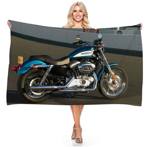 Serviette de Plage Moto<br> Rétro