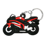 Porte-Clé Moto Caoutchouc Yamaha Noir & Rouge - Antre du Motard