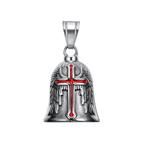 Guardian Bell<br> Croix Chrétienne Rouge - Antre du Motard