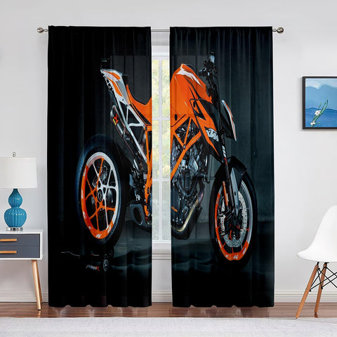 Rideau Moto Roadster KTM 600x250cm Oeillets