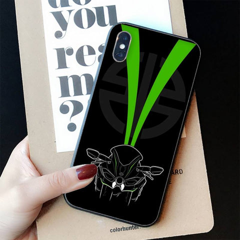 Coque iPhone Moto<br> Croquis Kawasaki H2R iPhone 14pro max