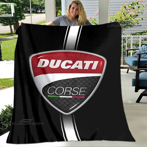 Plaid Moto Blason Ducati Corse