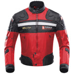 Veste Biker Racing Coupe-Vent Rouge (Textile) - Antre du Motard