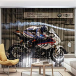 Rideau Moto S1000 RR BMW 220x214cm Crochets