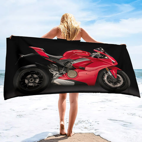 Serviette de Plage Moto<br> Ducati Panigale V4