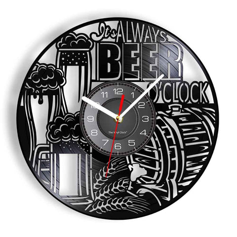 Horloge Murale Moto Bidon de Bière - Antre du Motard