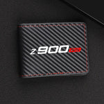 Porte-Carte Biker Z900 RS Imitation Carbone avec Surpiqure Rouge Default Title