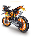 Lego Moto Cross KTM Jantes Oranges