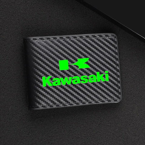 Porte-Carte Biker<br> Logo Kawasaki Vert - Antre du Motard