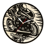 Horloge Murale Moto Racing