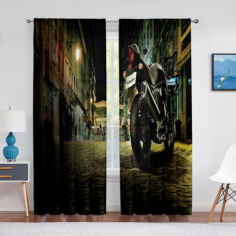 Rideau Moto<br> Suzuki de Nuit 600x250cm Oeillets