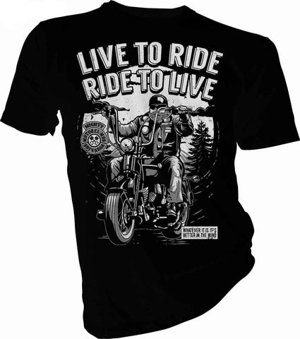 T-Shirt Moto<br> Ride to Live