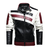 Veste Biker Red Infernal Style (Simili Cuir) - Antre du Motard