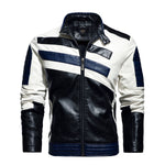 Veste Biker Blue Cool Style (Simili Cuir) - Antre du Motard