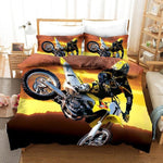 Housse de Couette Moto Acrobatie Moto Cross 240x220cm